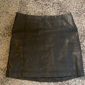 Free people leather skirt